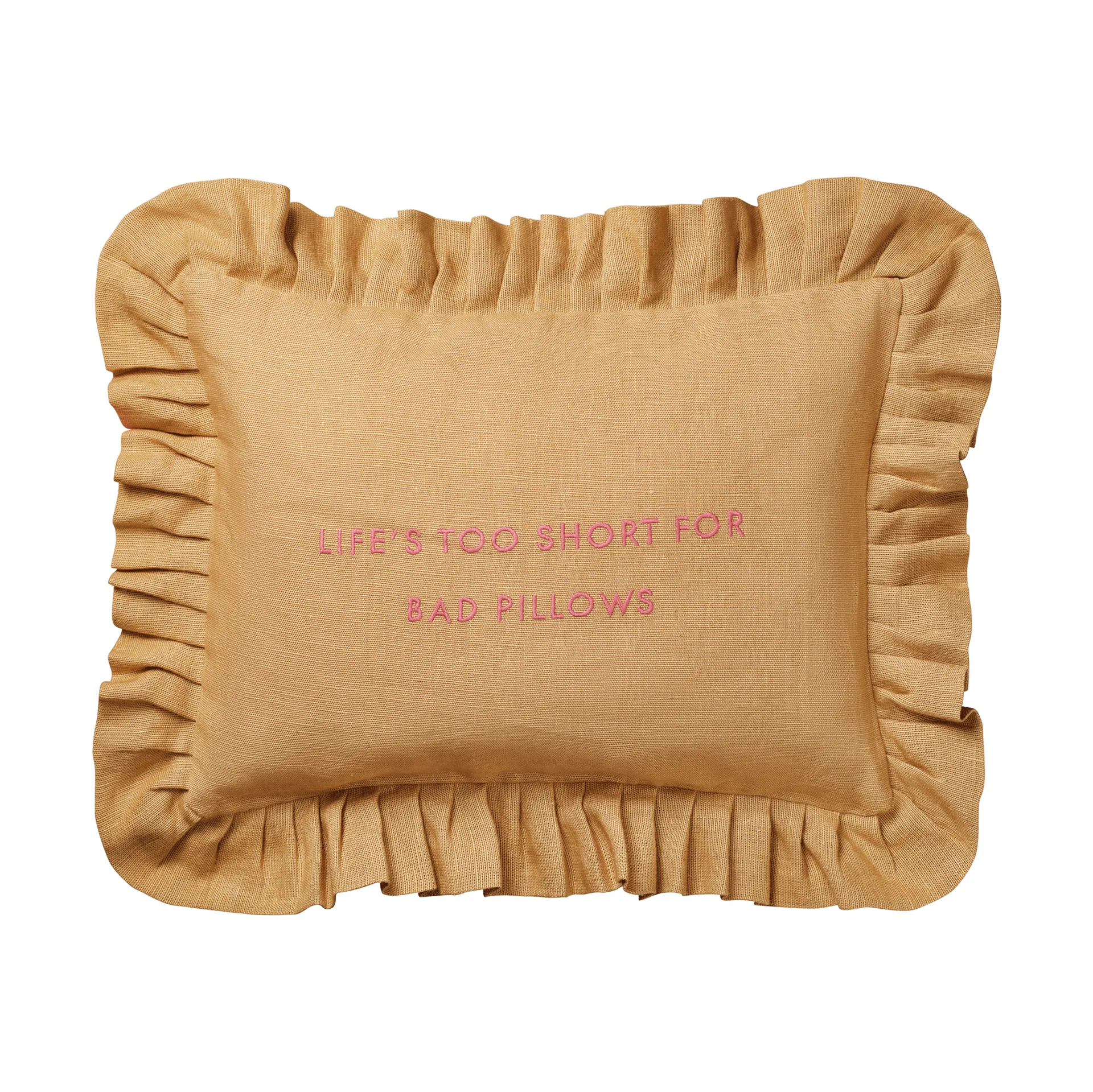 Quote kudde, Harvest yellow, 30x40 cm Pick a Poppy