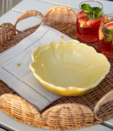 Round Scallop bricka - Natural, 40 cm - Pick a Poppy