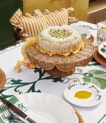 Scallop Cake serveringsfat - Natural, 30x12 cm - Pick a Poppy