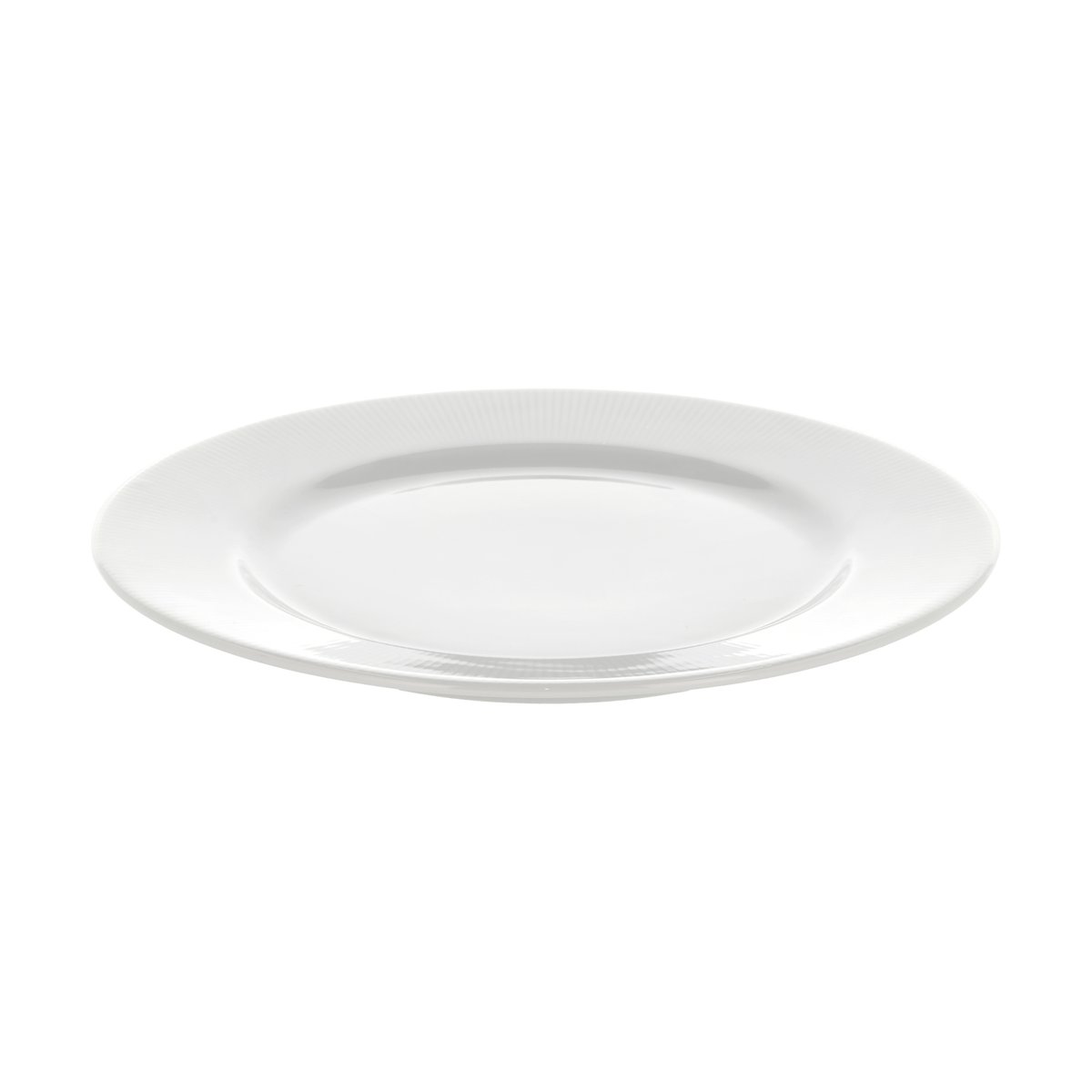 Pillivuyt Eventail assiett med kant 22 cm Vit | Skandinavisk Design | Assietter | Vit