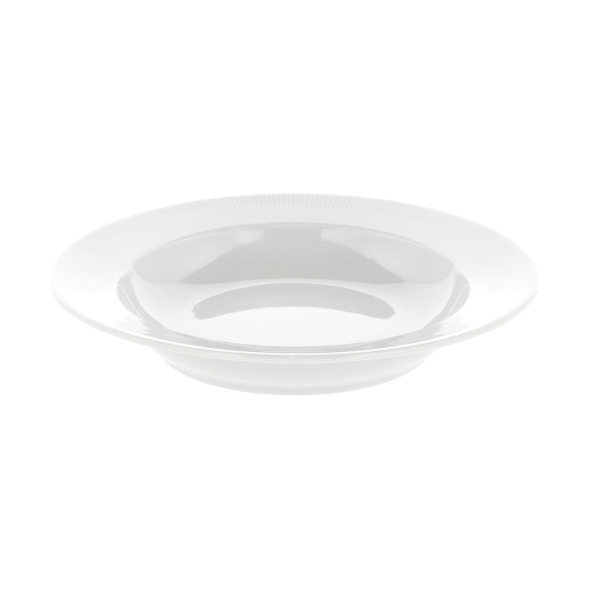 Pillivuyt Eventail djup tallrik med kant 22 cm Vit | Skandinavisk Design | Djupa tallrikar | Vit