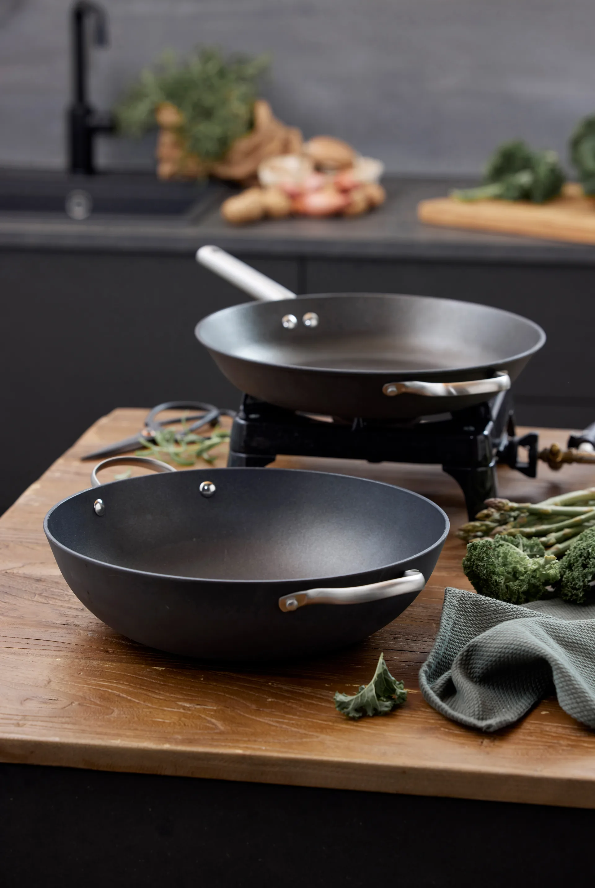 Garonne wokpanna lättviktsgjutjärn, Ø34 cm Pillivuyt