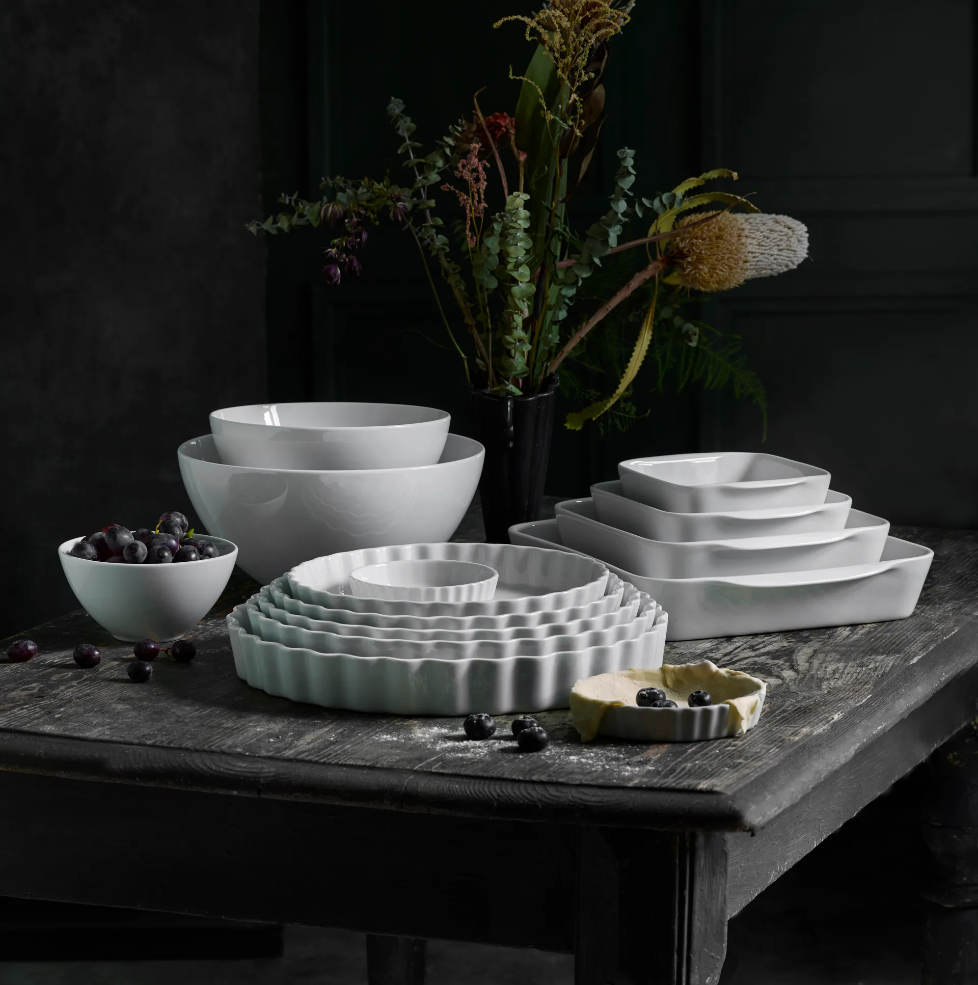 Pillivuyt kvadratfat vit, 14x14 cm Pillivuyt