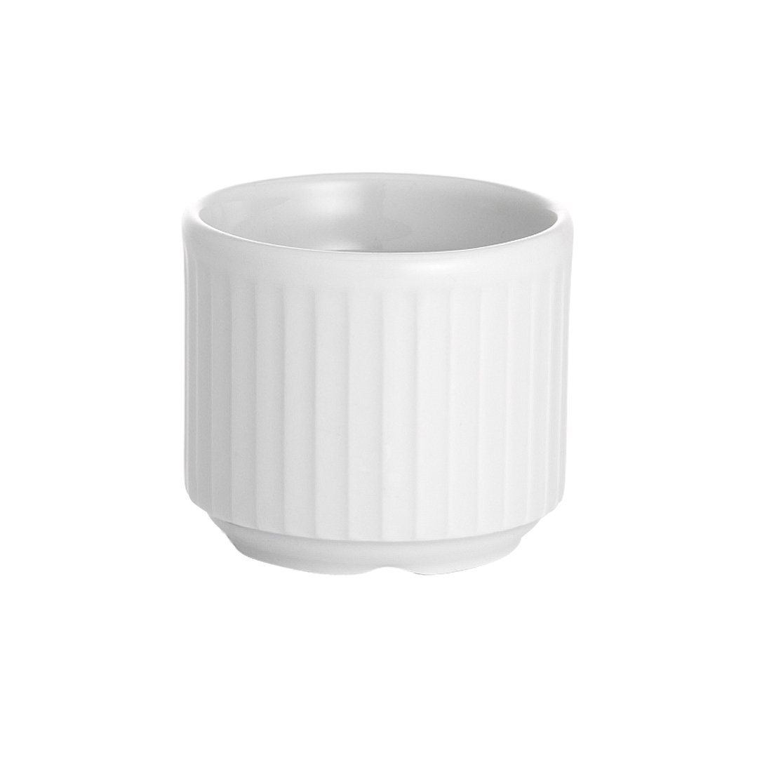 Pillivuyt Plissé äggkopp Vit | Skandinavisk Design | Äggkoppar | Vit