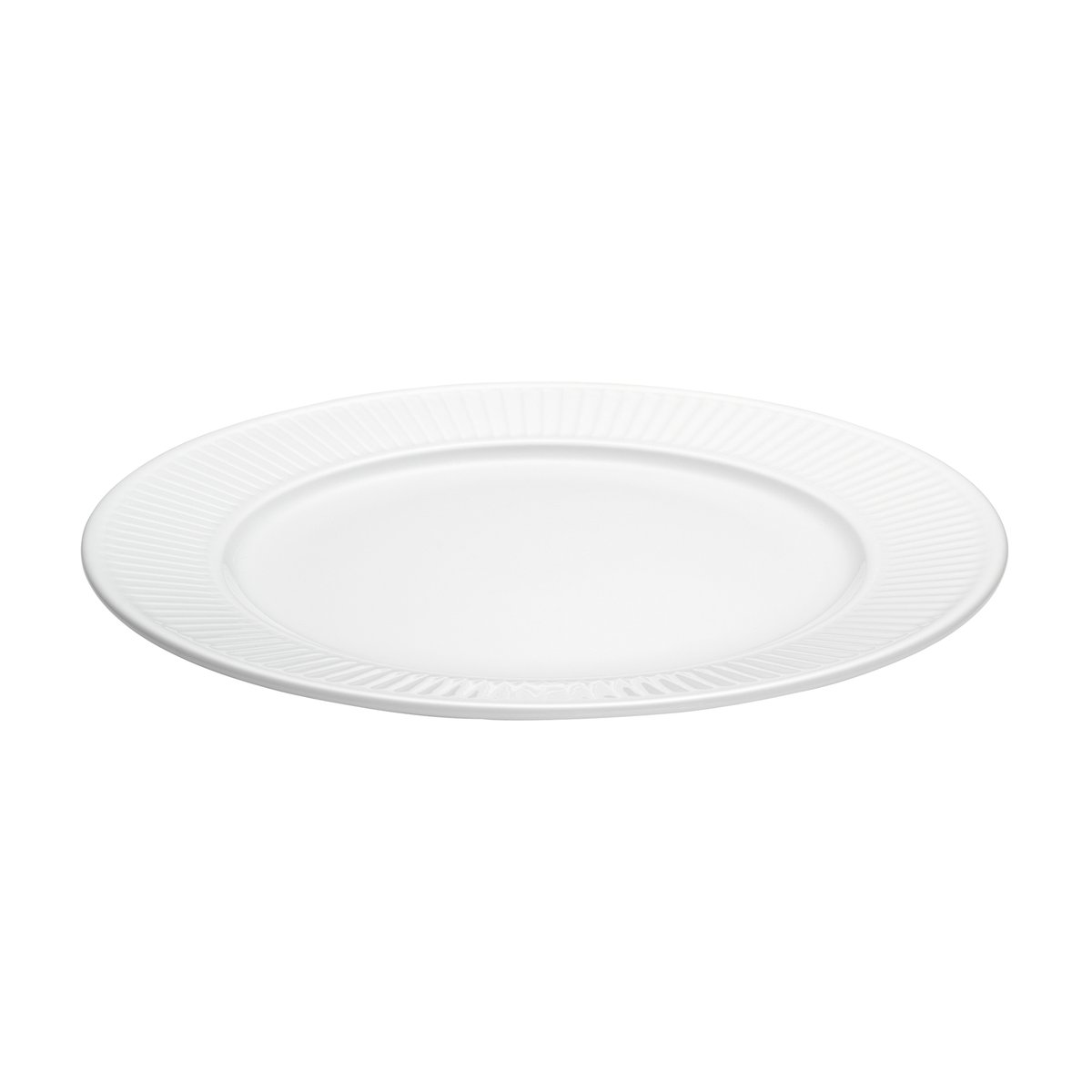 Pillivuyt Plissé tallrik 22 cm Vit | Skandinavisk Design | Assietter | Vit
