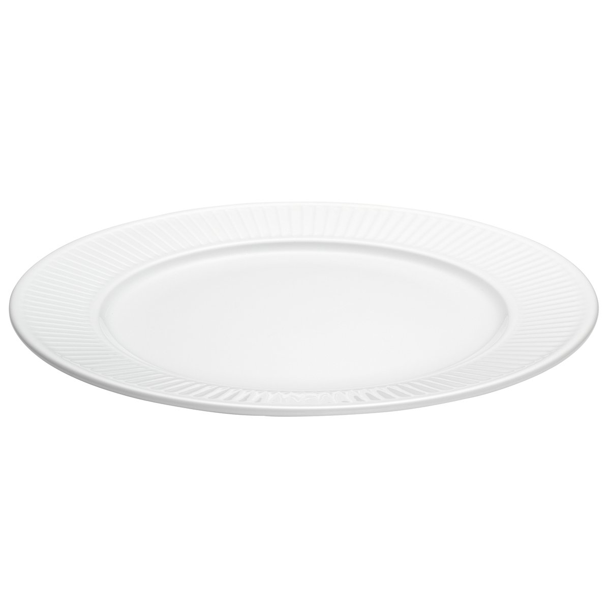 Pillivuyt Plissé tallrik 28 cm Vit | Skandinavisk Design | Mattallrikar | Vit