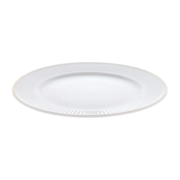 Plissé tallrik med guldkant Ø22 cm - Vit - Pillivuyt