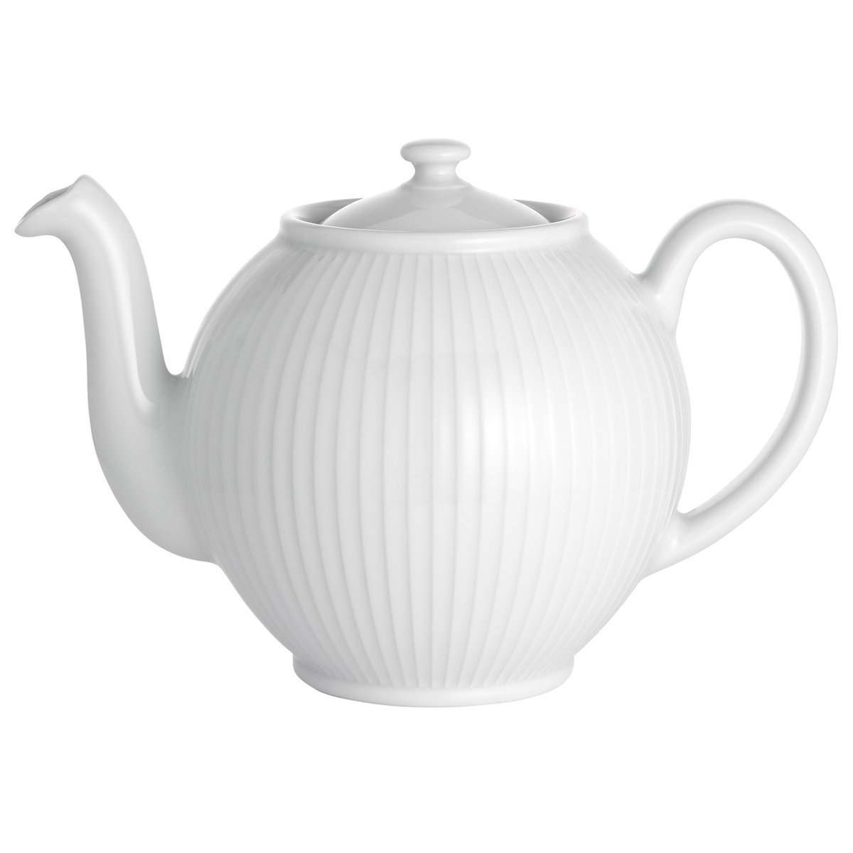 Pillivuyt Plissé tekanna 1,5 l Vit | Skandinavisk Design | Tekannor | Vit