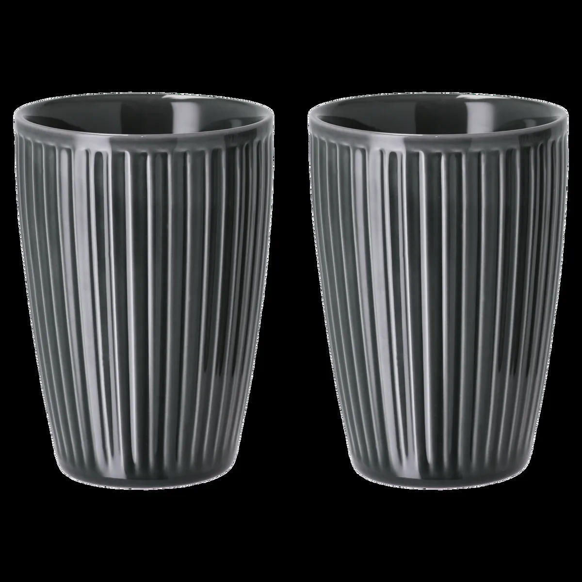 Pillivuyt Plissé Termosmugg 25 cl 2-pack Midnight blue