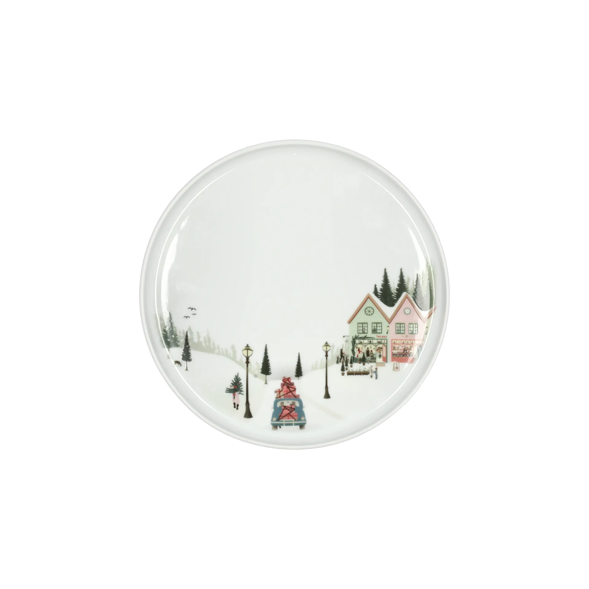 Tallrik flat rak kant Vinter 20 cm, Vit Pillivuyt