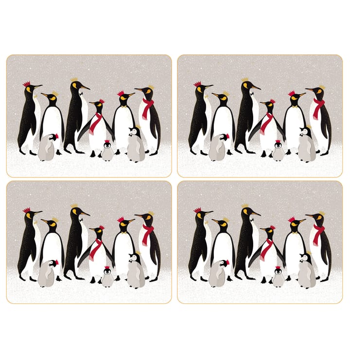 Christmas Penguin bordsunderlägg 4-pack - 30x23 cm - Pimpernel