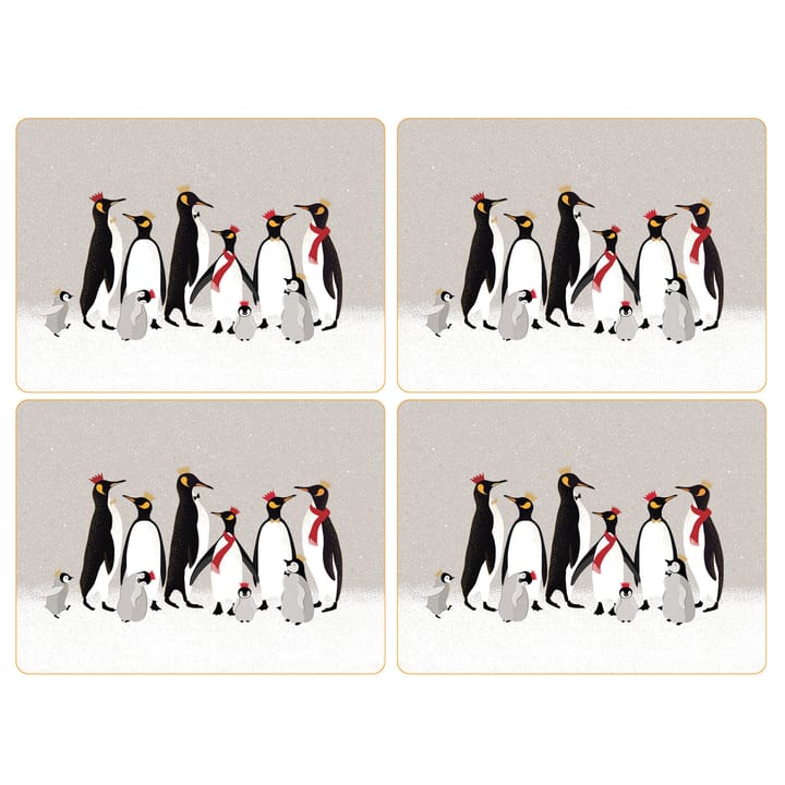 Christmas Penguin bordsunderlägg 4-pack - 40x30 cm - Pimpernel