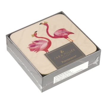 Flamingo glasunderlägg 6-pack - Rosa - Pimpernel