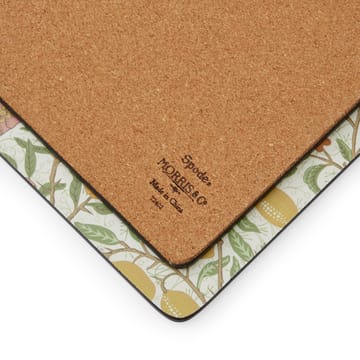 Morris & Co Simpley mixed bordstablett 4 delar - Fruit, Willow, Strawberry Thief, Marigold - Pimpernel