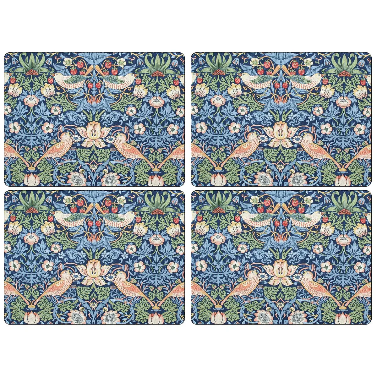 Pimpernel Strawberry Thief bordsunderlägg 30x40 cm 4-pack Blå