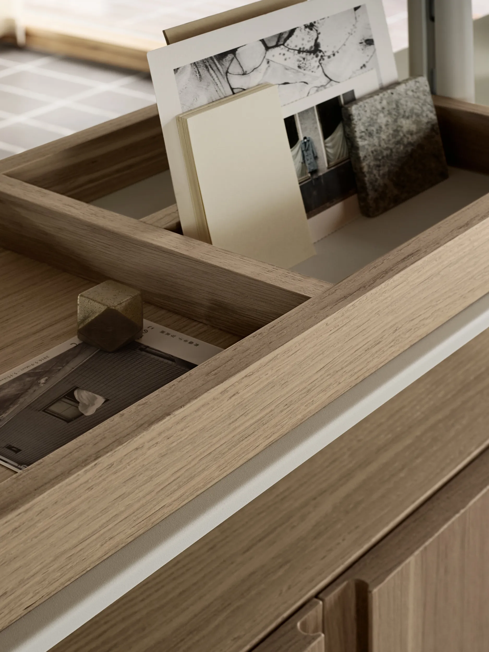 Pira G2 hyllsystem F C A White/Oak 240-247 cm,  Pira