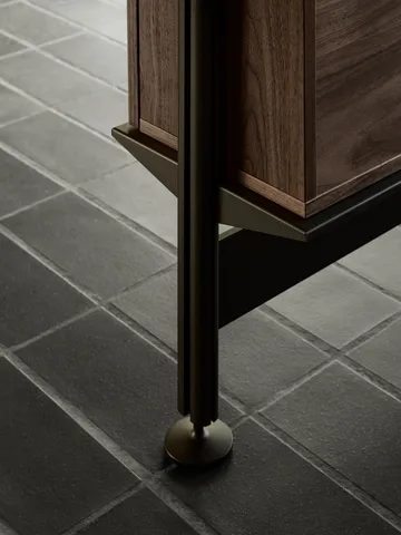 Pira G2 hyllsystem F C B Black/Walnut 256-264 cm - Pira