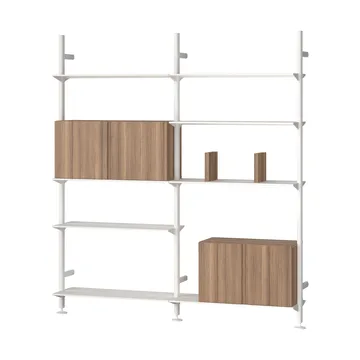 Pira G2 hyllsystem W A White/Walnut - Pira