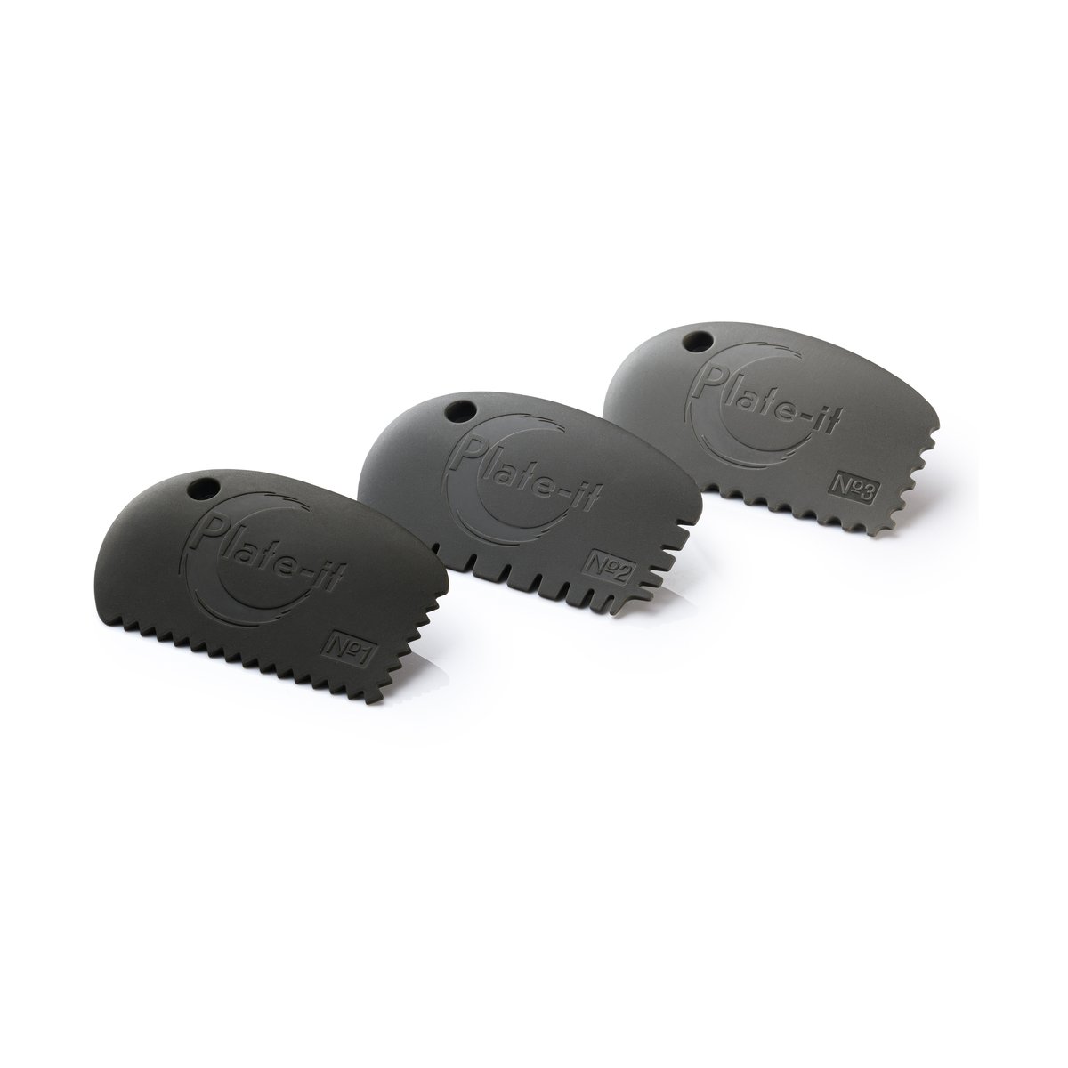 Plate It Plate-it skrapa 3-pack Grå | Skandinavisk Design | Slickepottar & Degskrapor | Grå
