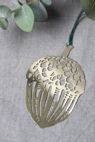 Acorn julhänge - Guld - Pluto Design