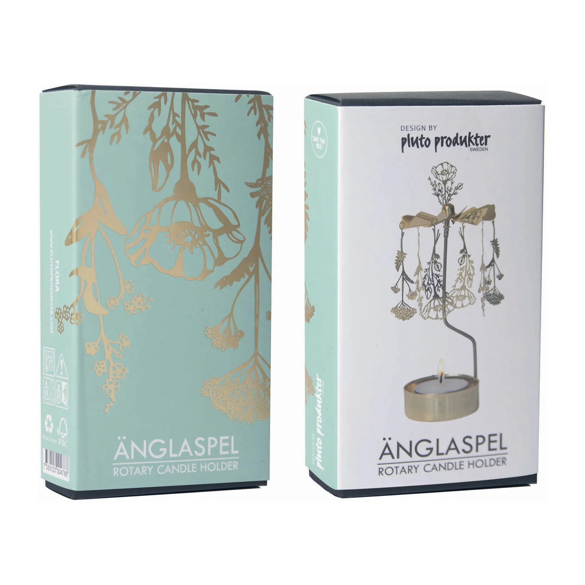 Änglaspel flora, Guld Pluto Design