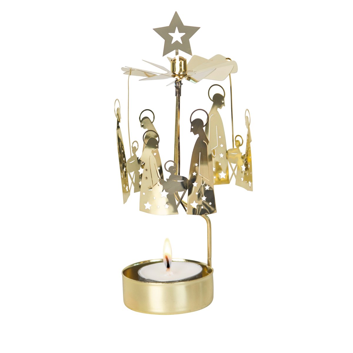 Pluto Design Änglaspel krubba familj Guld | Skandinavisk Design | Juldekorationer & Julpynt | Guldfärgad