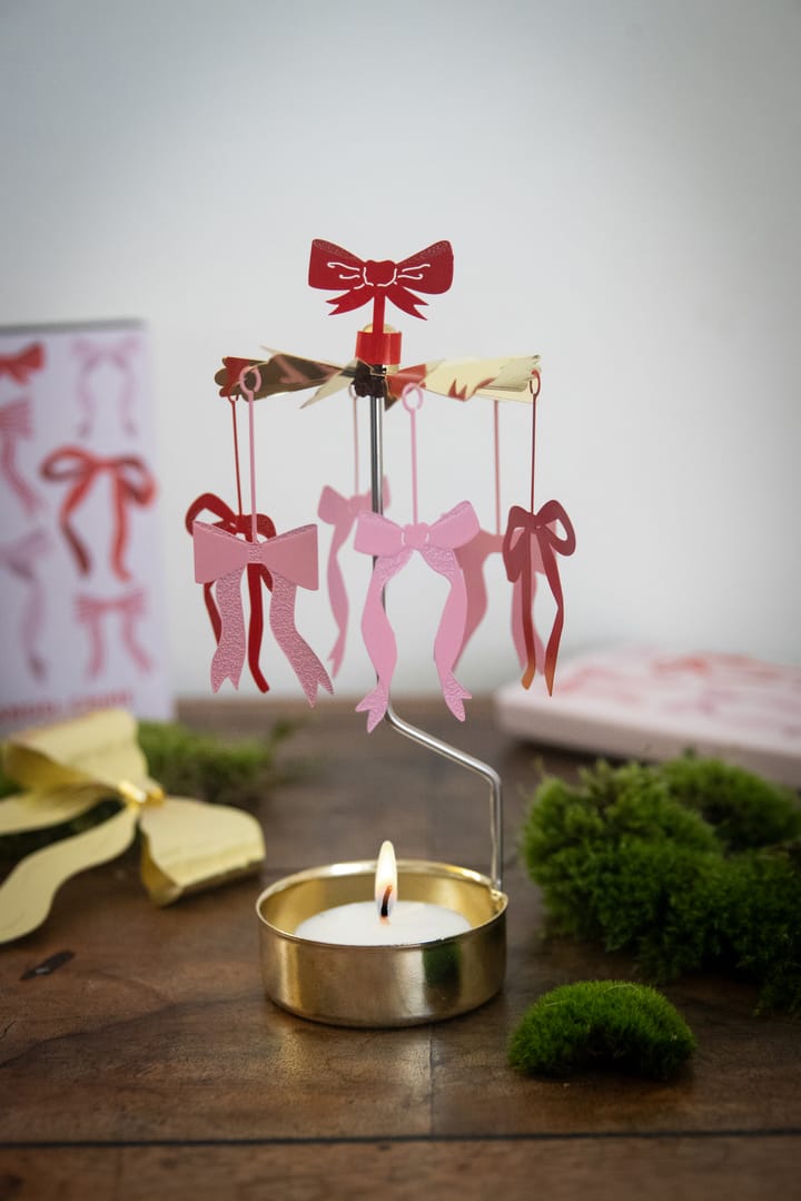 Bow änglaspel, Guld-röd-rosa Pluto Design