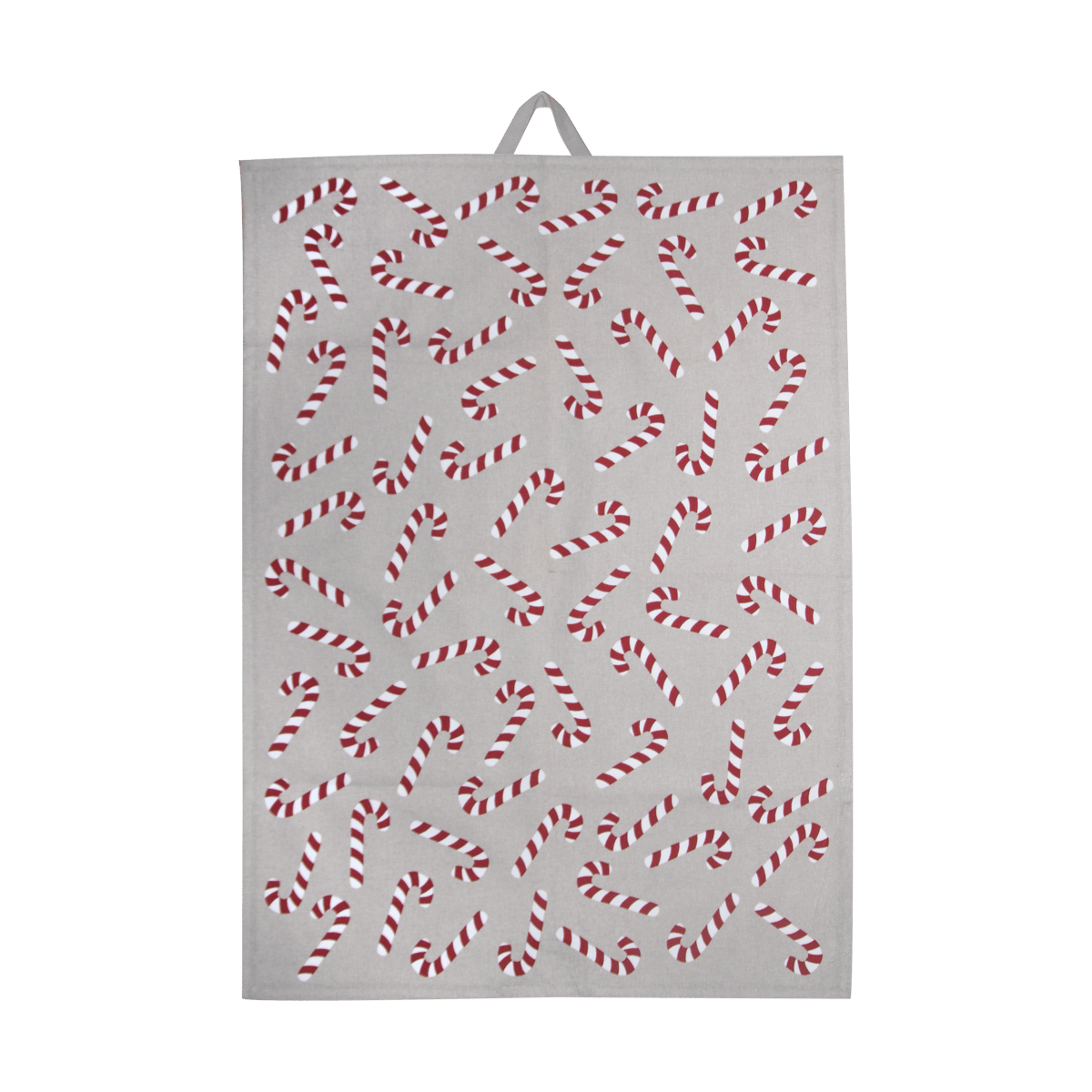 Pluto Design Candy cane kökshandduk 50x70 cm Vit-grå-röd