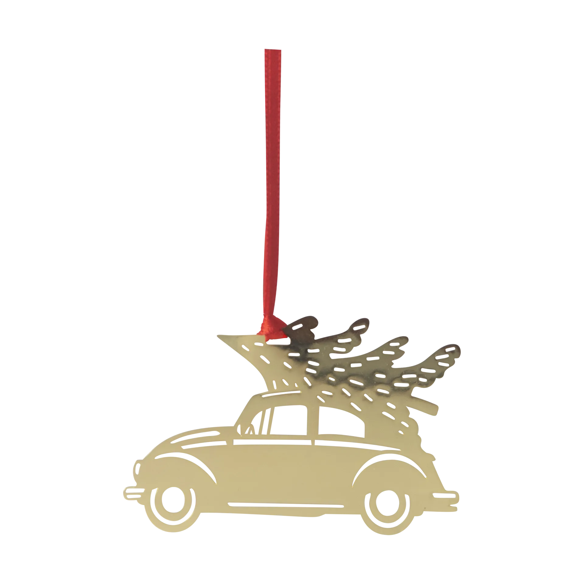 Christmas car julgranshänge, Guld Pluto Design