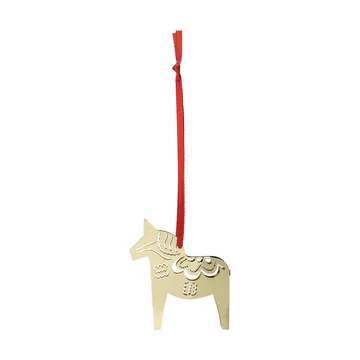 Christmas horse 3D julhänge - Guld - Pluto Design