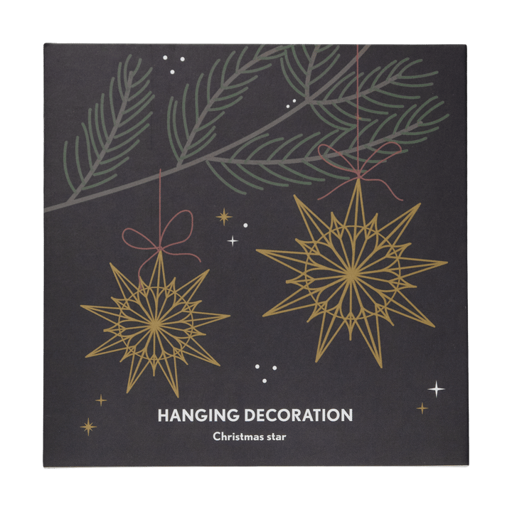 Christmas star dekorationshänge, Guld Pluto Design