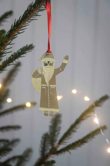 Claus dekorationshänge - Guld - Pluto Design
