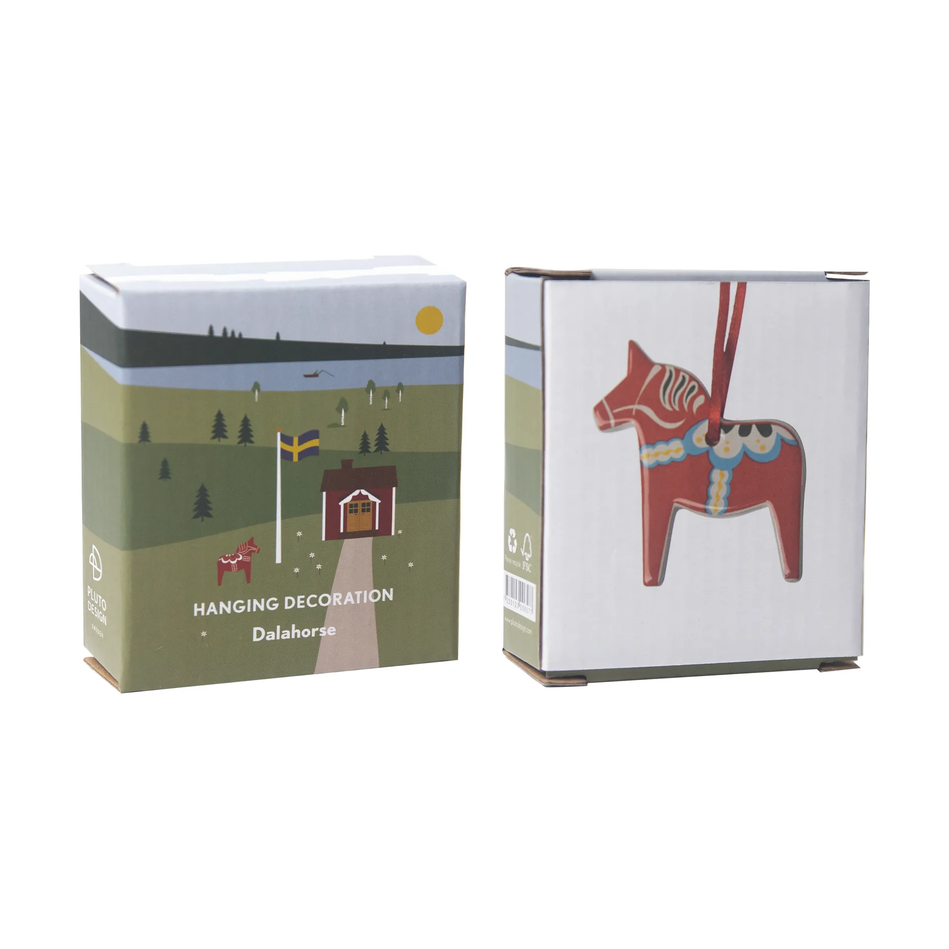 Dalahäst dekorationshänge, Röd Pluto Design