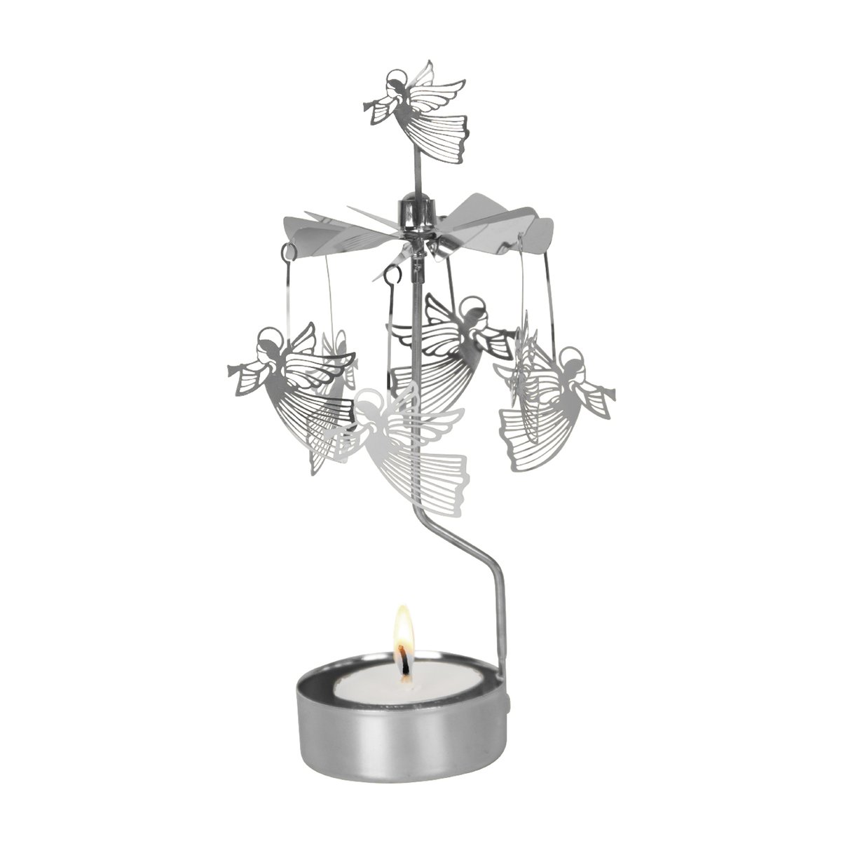 Pluto Design Flygande ängel änglaspel Silver | Skandinavisk Design | Ljuslyktor & Ljusfat | Silverfärgad