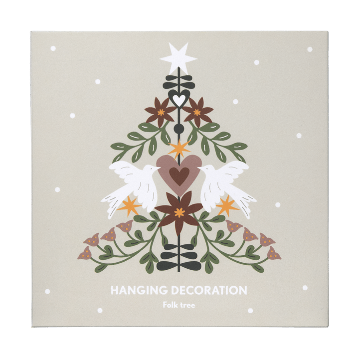 Folk tree dekorationshänge, Guld Pluto Design