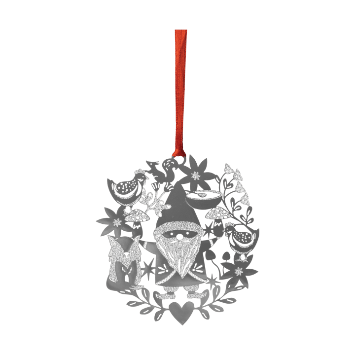 Fox & Santa julhänge - Silver - Pluto Design