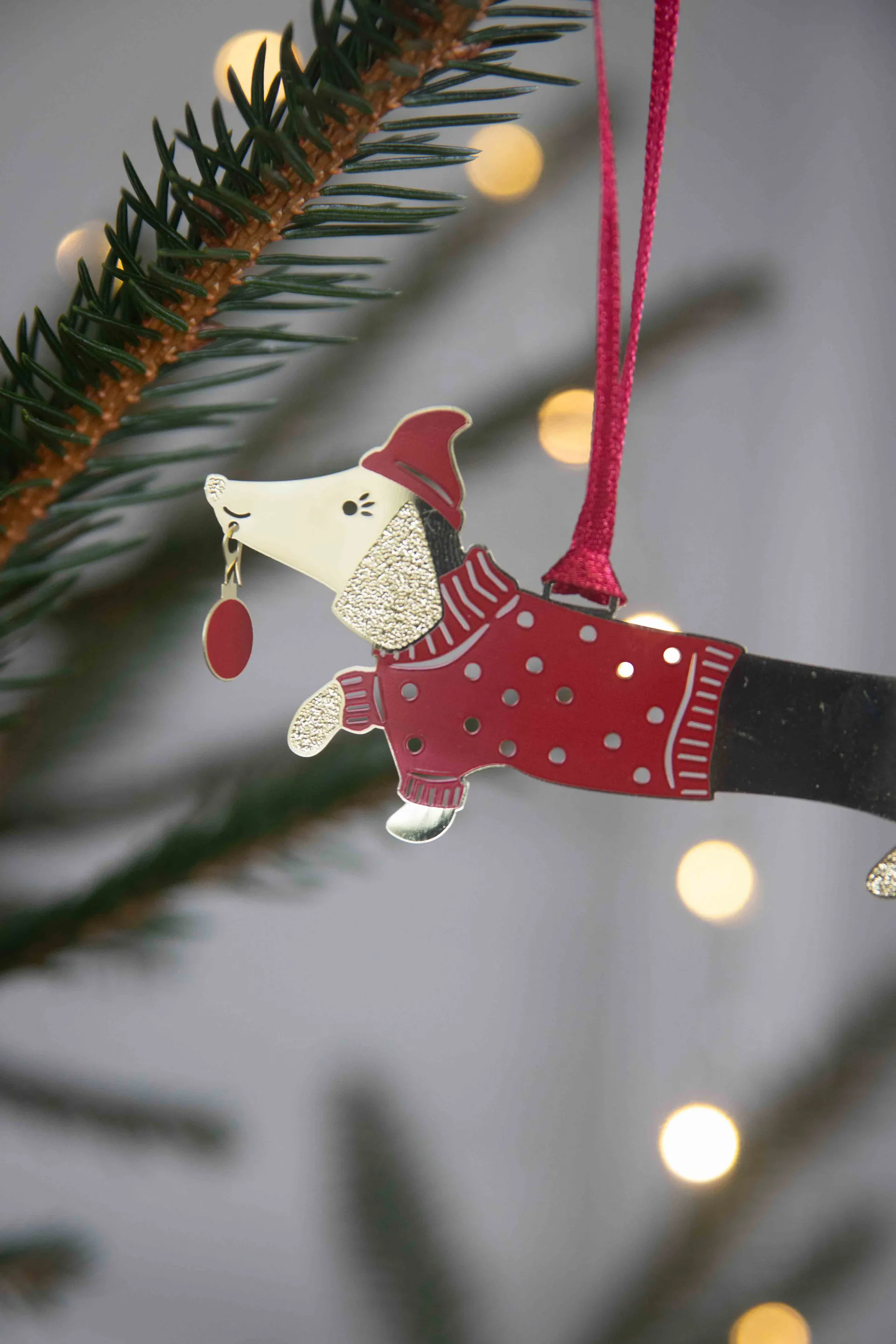 Jolly dog dekorationshänge, Guld Pluto Design