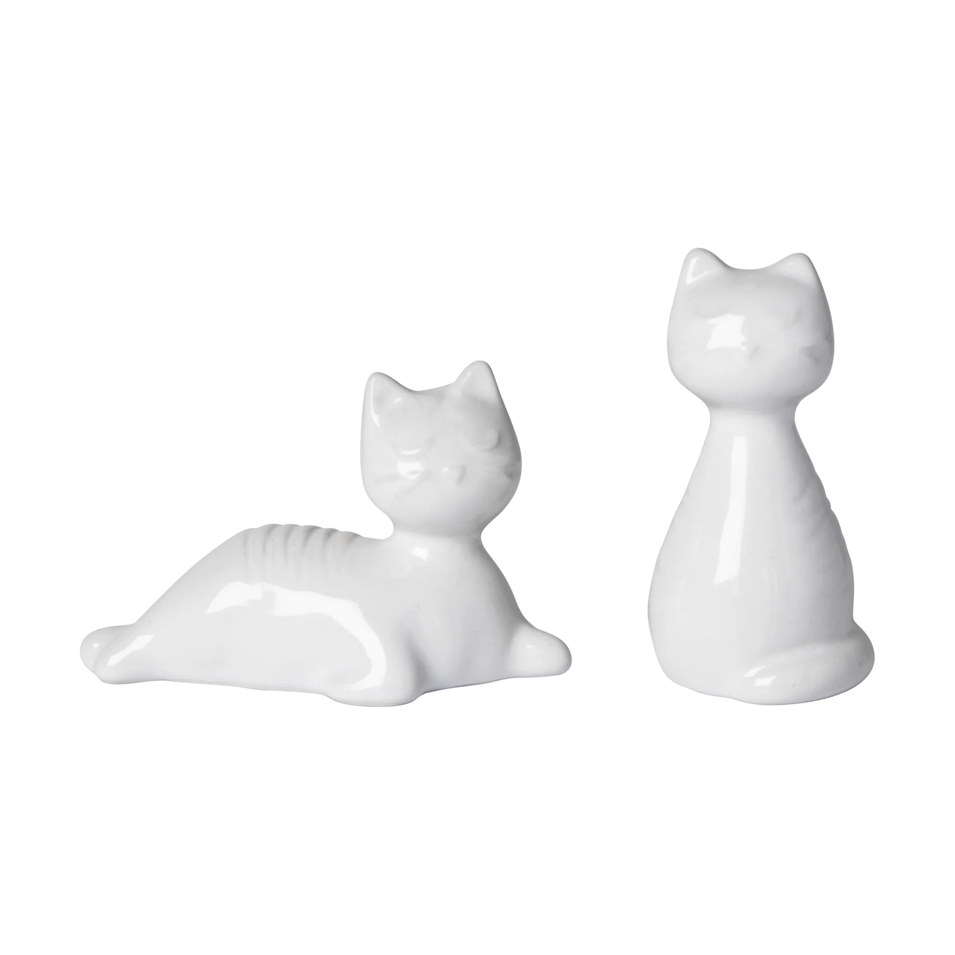 Katt salt & pepparströare, Vit Pluto Design