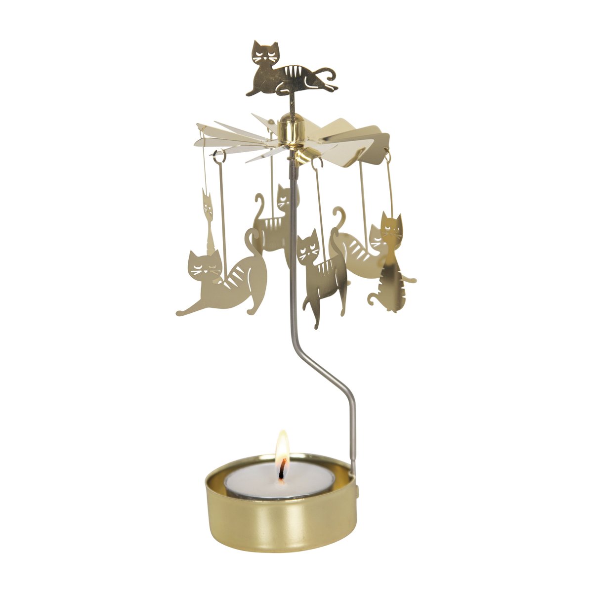 Pluto Design Kattfamilj änglaspel Guld | Skandinavisk Design | Juldekorationer & Julpynt | Guldfärgad