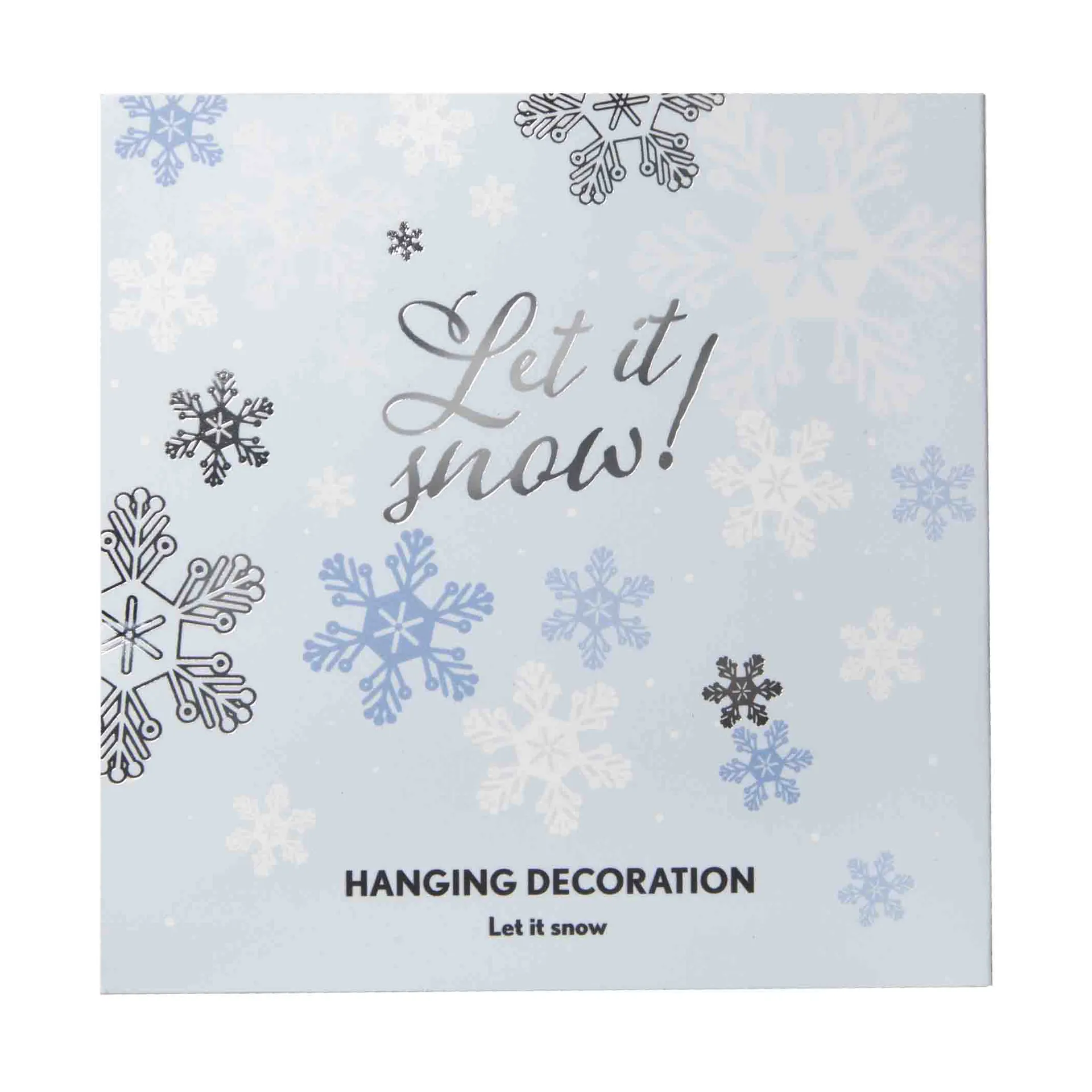 Let it snow dekorationshänge, Silver Pluto Design