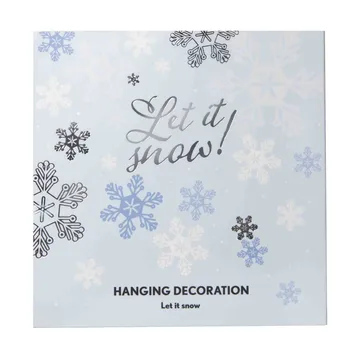 Let it snow dekorationshänge - Silver - Pluto Design