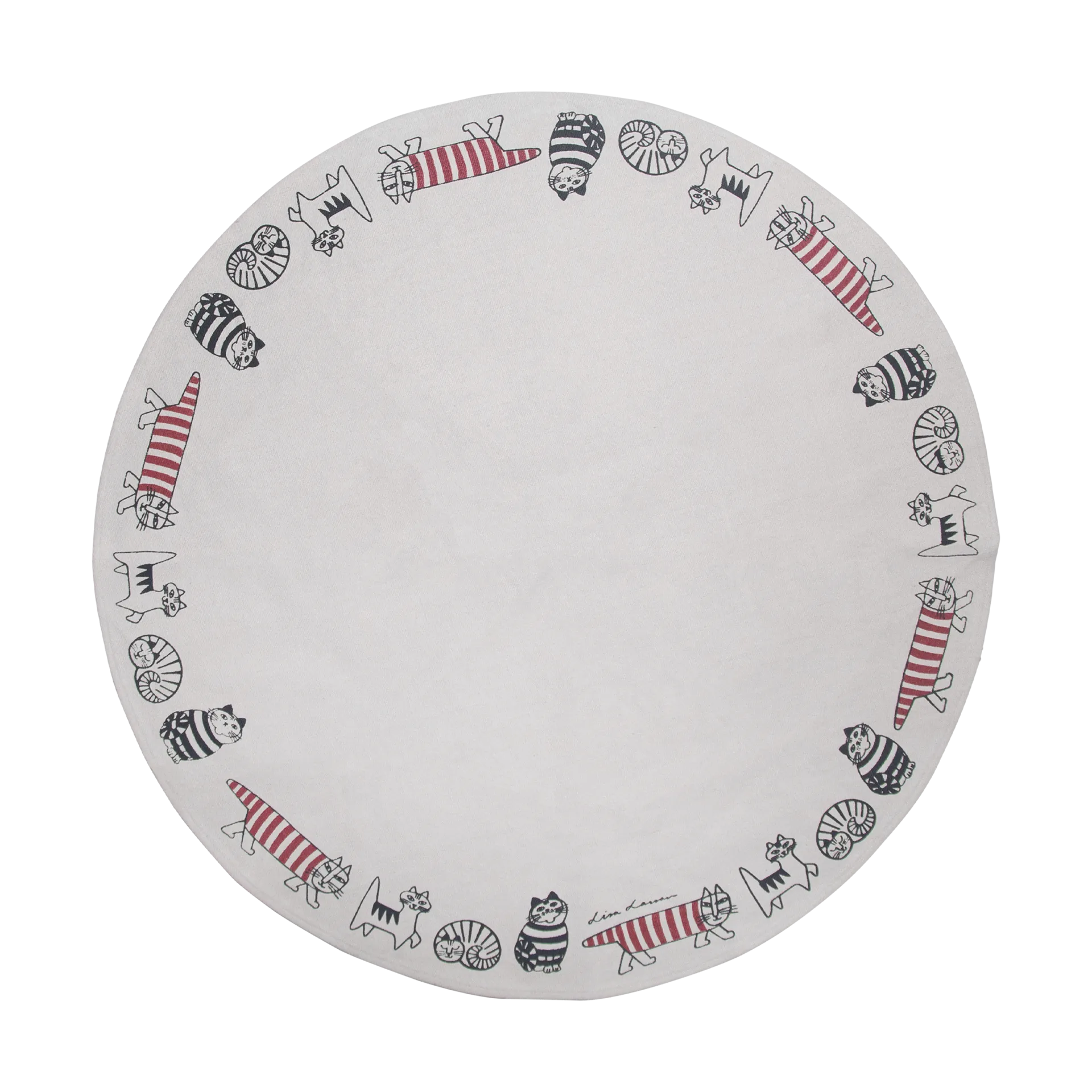 Lisa Larson julgransmatta Ø105,6 cm, Beige Pluto Design