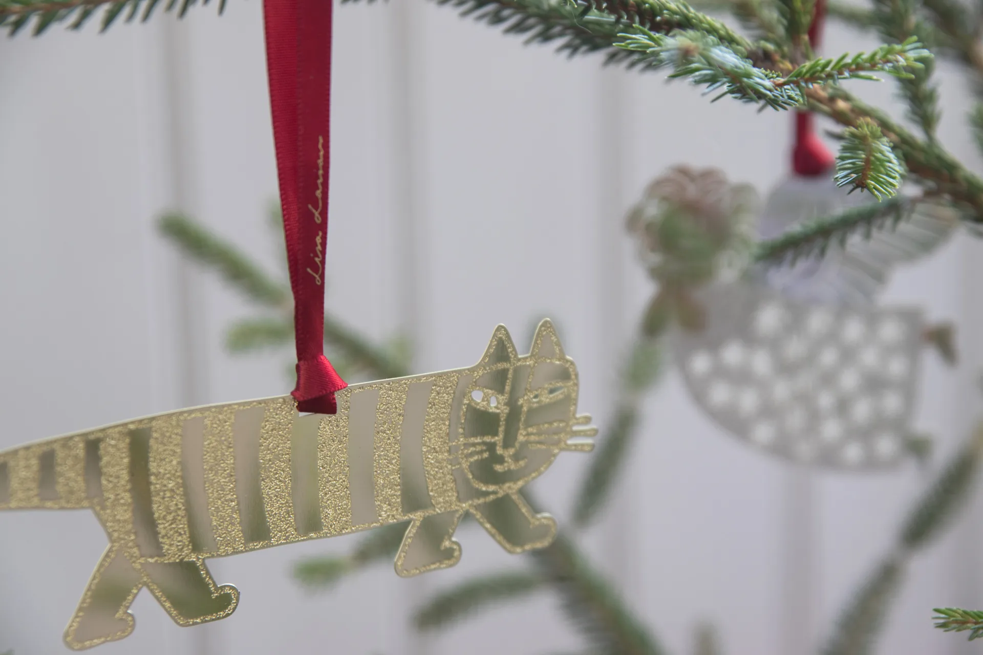 Lisa Larson Mikey dekorationshänge , Guld Pluto Design