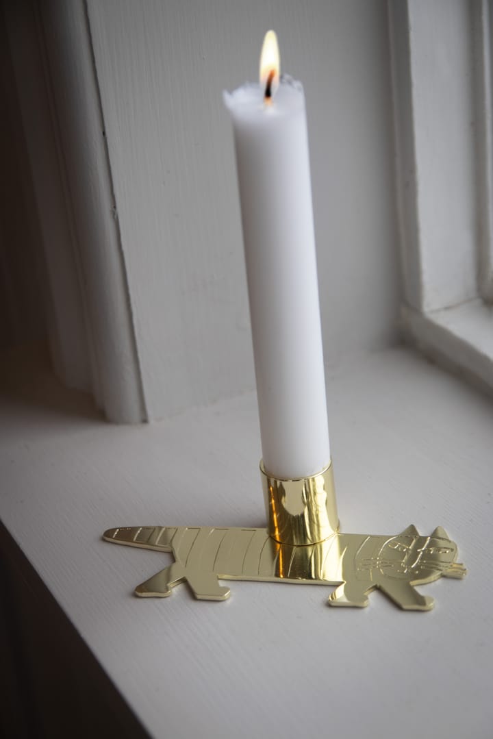 Lisa Larson Mikey ljusstake, Guld Pluto Design