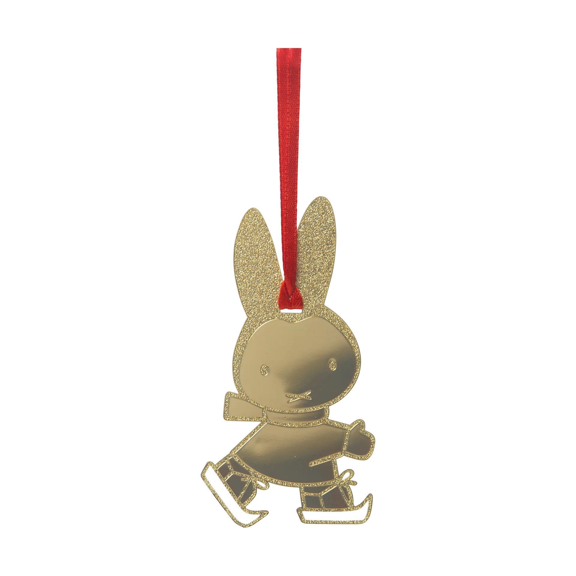 Miffy skating dekorationshänge, Guld Pluto Design