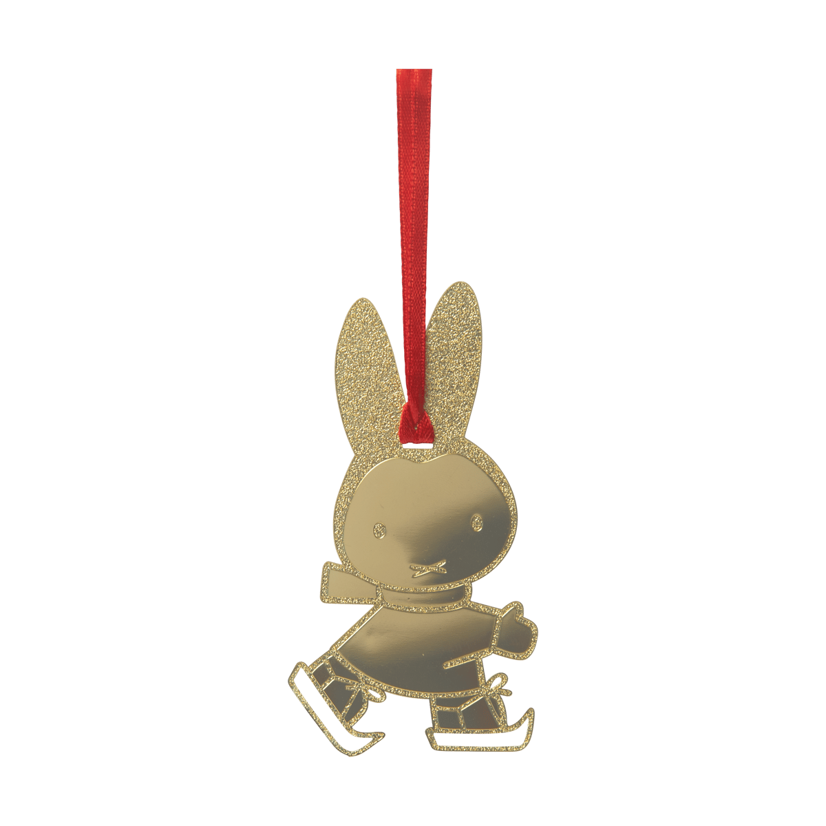Pluto Design Miffy skating dekorationshänge Guld | Skandinavisk Design | Dekorationsdetaljer | Guldfärgad