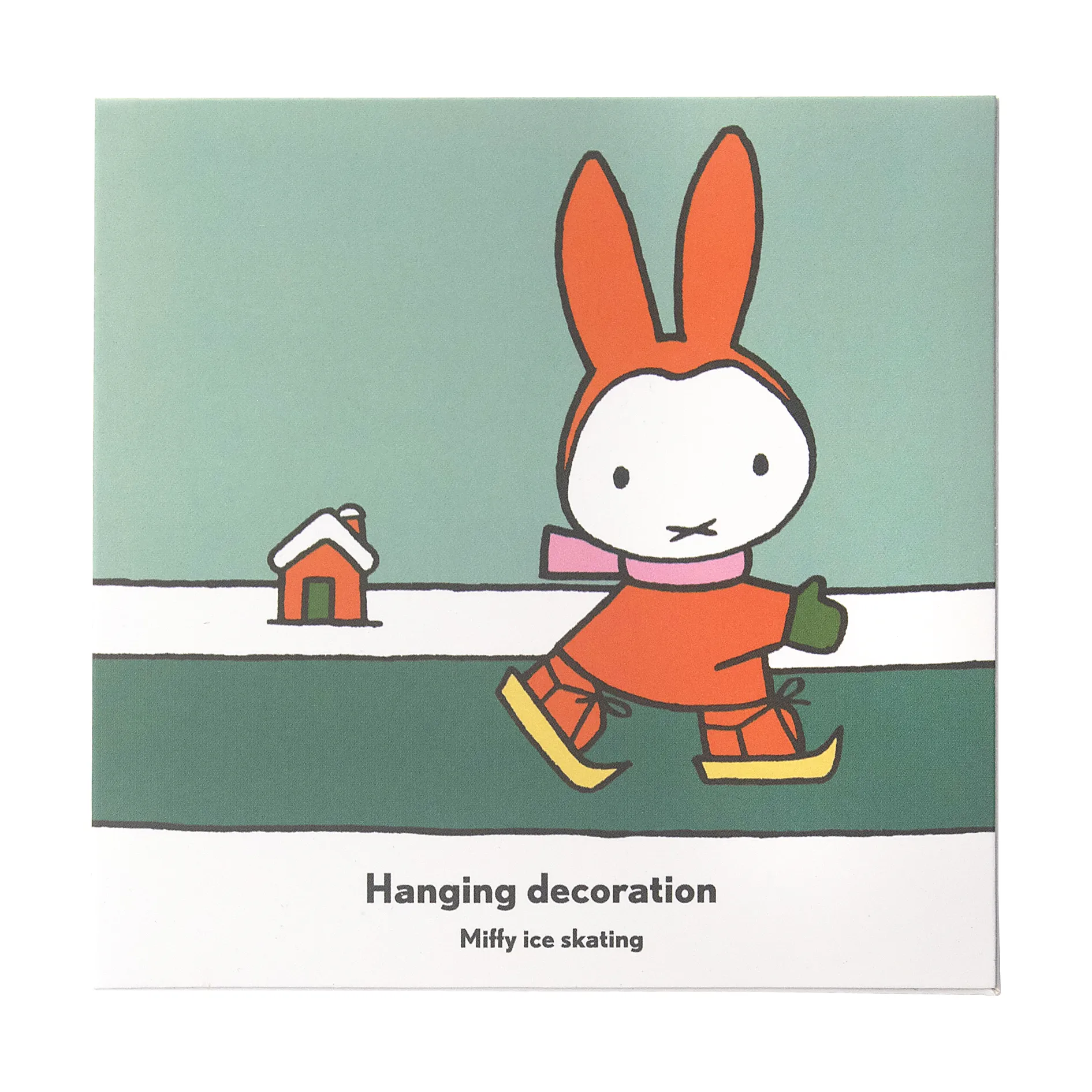 Miffy skating dekorationshänge, Guld Pluto Design