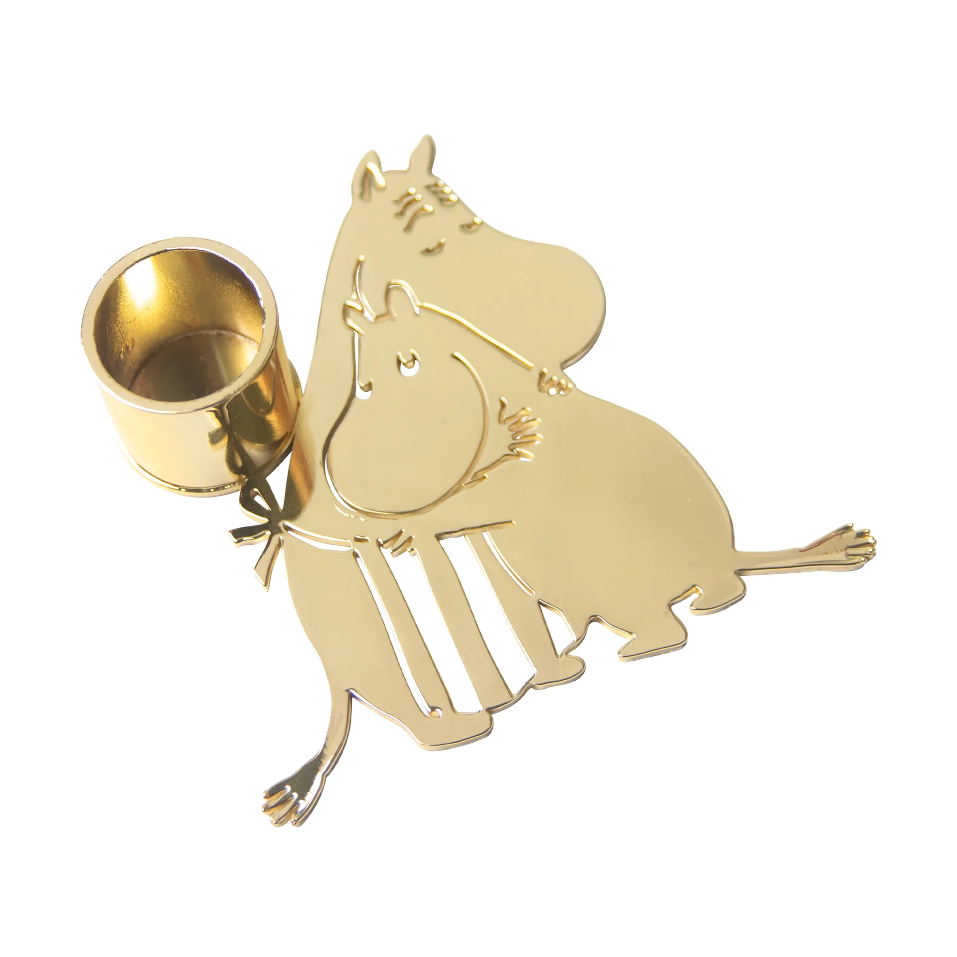 Moomin love ljusstake, Guld Pluto Design