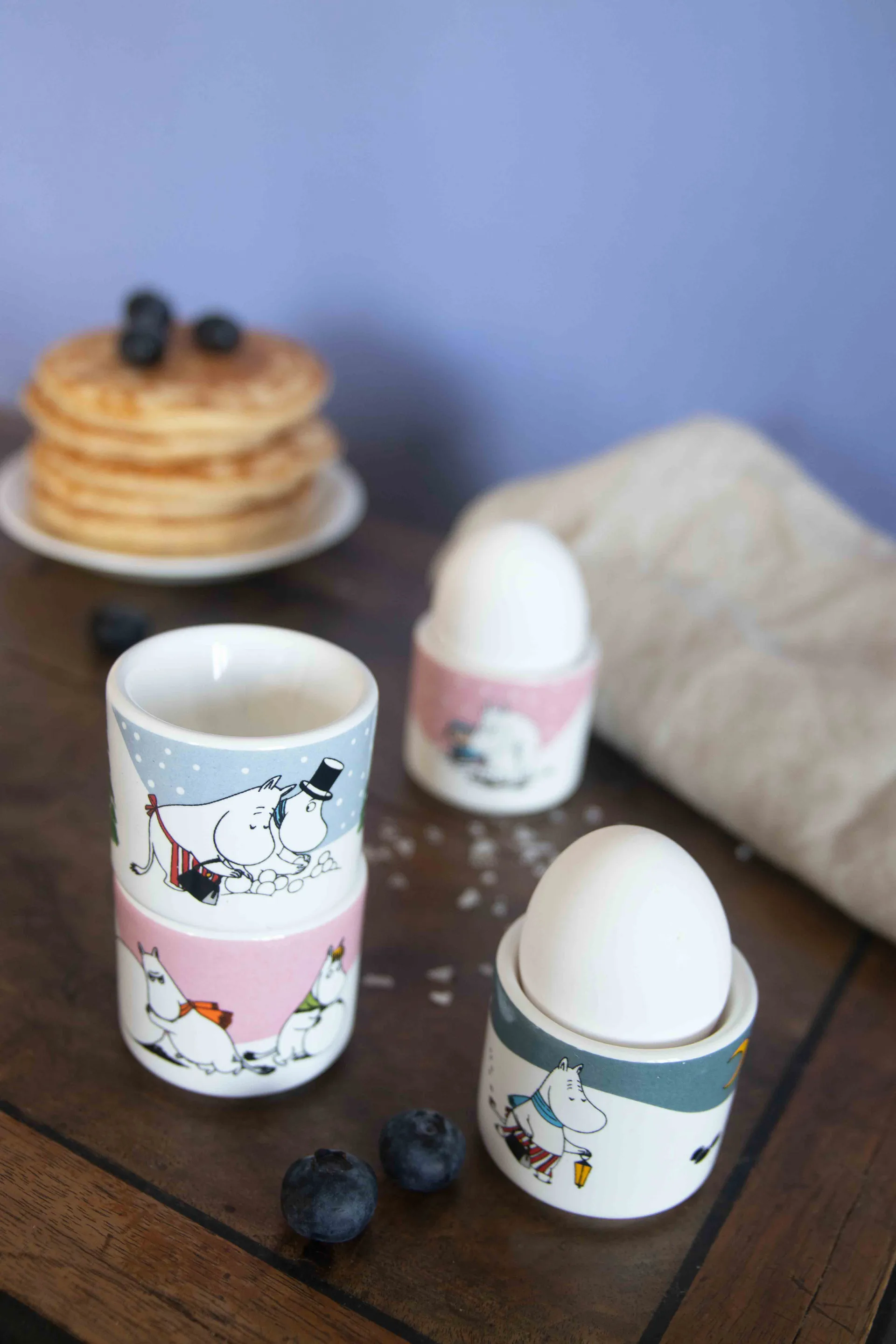 Mumin äggkopp 4 delar, Mumin vinter Pluto Design