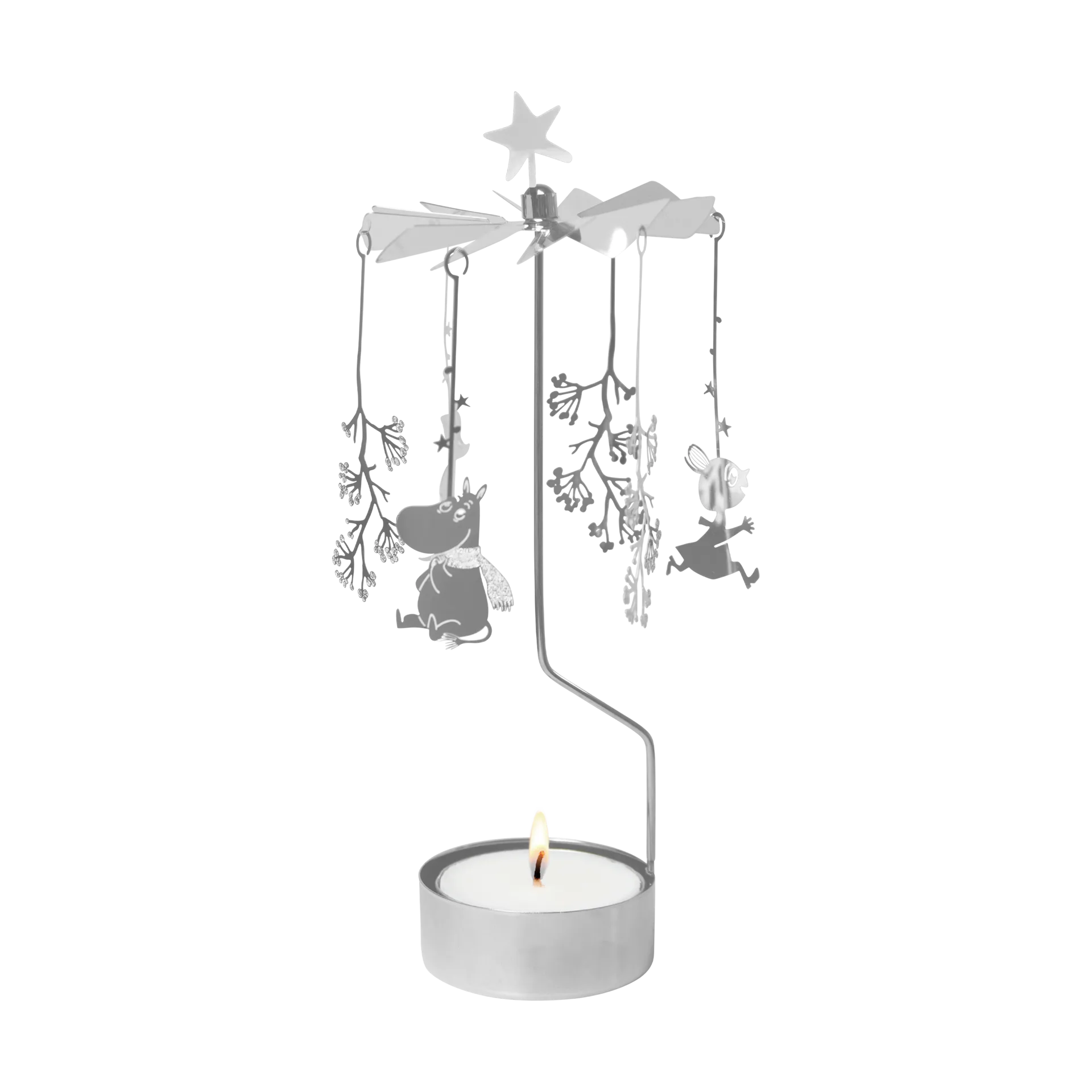 Mumin änglaspel XL, First snow, silver Pluto Design